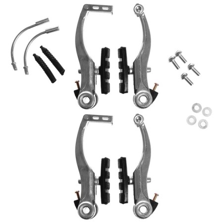 Dream Bike, V-Brake brakes, aluminum, 110 mm frames, pads 60 mm, silver color-2