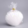 Figure candle "shell", 3.2x4.5 cm, white