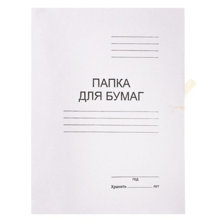 Calligrata ties folder, unlawed cardboard, 220 g/m2, white, up to 200l, white-3