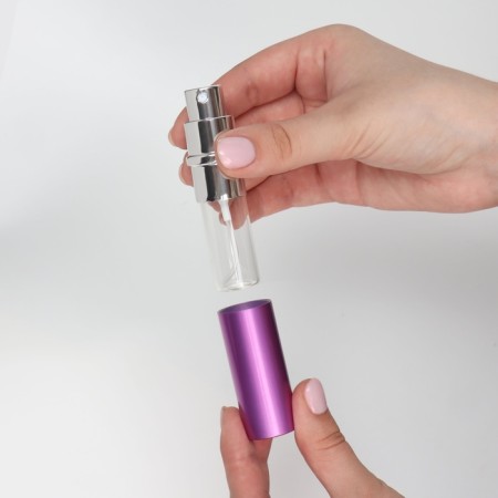 Perfume bottle, with a spray, 10 ml, purple color-15