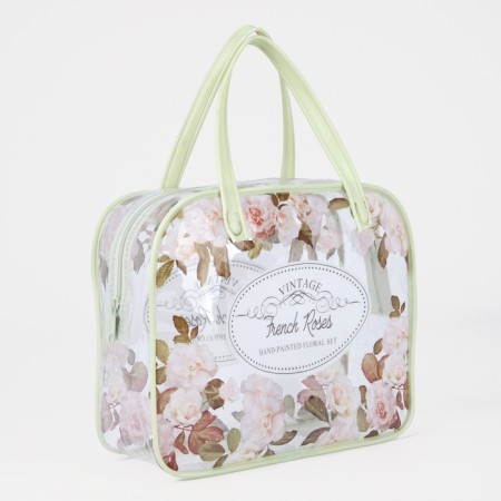 Lightning cosmetic bag, green color