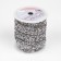 Thermocleic rhinestones, width - 15 mm, 4.5 ± 0.5 m, silver color