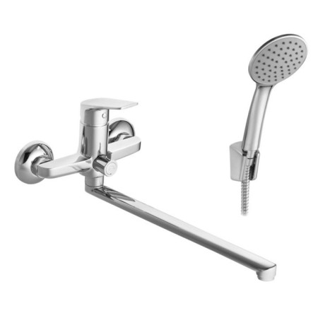 Santek Kant bath mixer, long spout, with accessories, chrome-1
