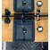 Uperwood Square shell, 39 cm, square, black