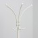 The hungry floor "Crown", collapsible, white color