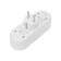 Double Electric linear 16 A with grounding + 2 USB port, 2.4 A, white rexant