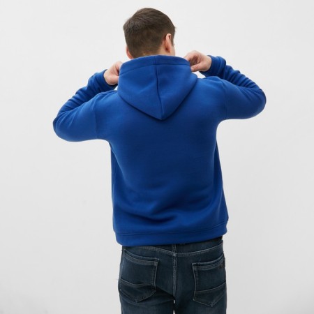 Male sweatshirt is laid down, the color is blue, size 50-3