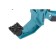 Brush-shaped clamp, plastic, ratchet mechanism of hard fixation, 2-1/4 "/58 mm