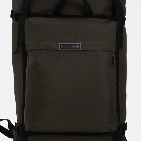Tourist backpack, 60 l, department on screed with a lace, 3 outer pockets, Huntsman, Khaki Color-3