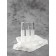 Perfume bottle, with a spray, glass, 5 ml, packing - 3 pcs, color gray