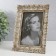 Photo frame Polystone 10x15 cm "Greek pattern" gold 18.5x14 cm