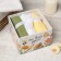 Set of terry towels "Bee" 30x30 cm - 3 pcs, cotton 340g/m2