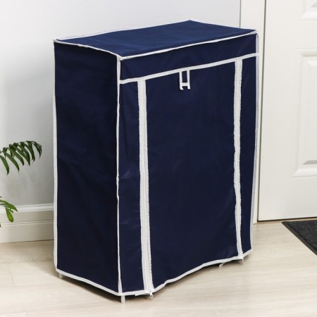 Shoe, 4 tiers, 57 × 28 × 72 cm, blue color-3