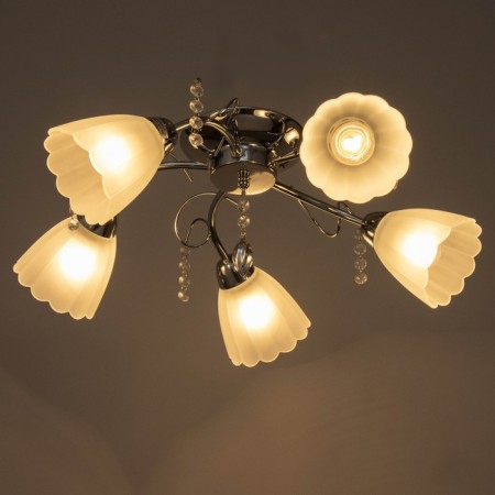 Adele chandelier 5x40W e27 chrome 54x52x17 cm-2