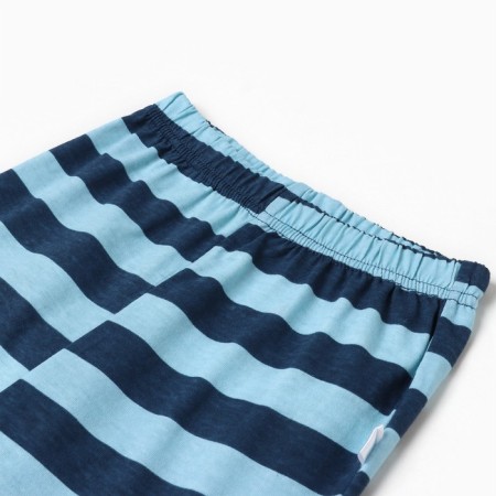 Pajamas for a boy (longshilly/pants), white/blue/raccoon color, height 116cm-5