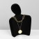 Bust for jewelry "Silhouette", 13.5 × 7 × 20 cm, h = 20 cm, phlock, black color
