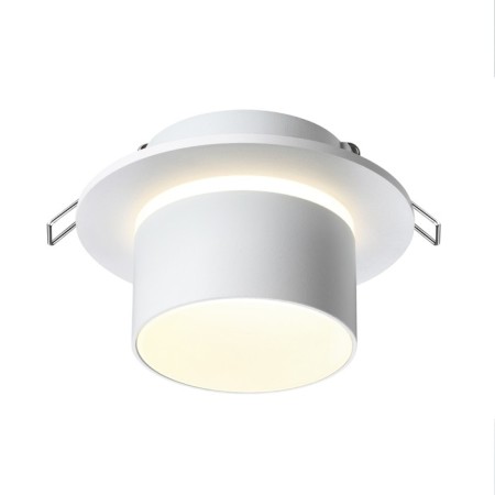 Lamp built -in Novotech. Lirio, 9W, GU10, 60x98x98 mm, white color-3