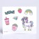 Bag with stickers "Bright unicorn", with stickers, 12x15 cm