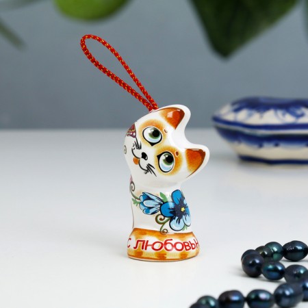 Souvenir bell "kitten. Love", 6 cm, mix-5