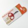 Coger scissors with rubberized handles, a hole of 6 mm, red