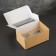 Cardboard mono-unit under 2 cupcake, with a window, craft, 16 x 10 x 8 cm