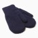 Women's mittens with fur inside VZ632-01, dark blue color, river 7-8