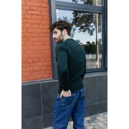 Jumper male ise, size 54, emerald color-7