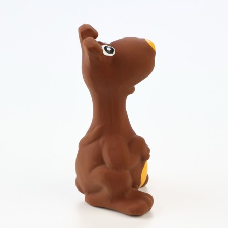 BOOSHING FREE for dogs from latex "Bobik", 11 cm, brown-2
