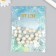 Decor for creativity "Ball white pearl" d = 1.2 cm set 25 pcs 6x1.2x1.2 cm