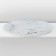 Set of table share “marble”, 7 objects: plate d = 30 cm - 1 pc, d = 21.5 cm - 6 pcs, white color