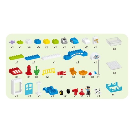Designer "Police Party", 2 assembly options, 48 ​​parts-3