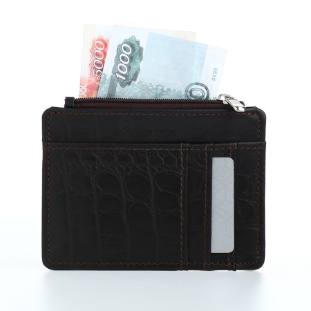 Busmel on leather, Textura, 8 cards, brown color-7