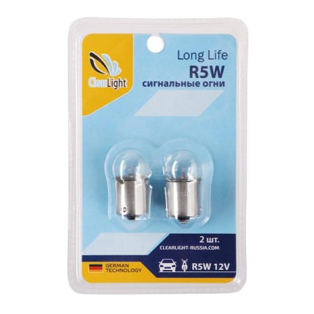 Car lamp Clearlight, R5W, BA15S, 12 V, set 2 pcs-6