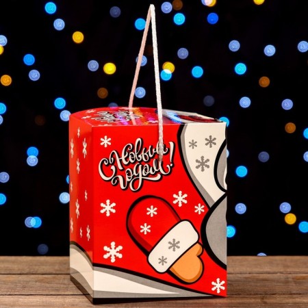 Gift box "Smokyubik Santa Claus", 12 x 12 x 15.5 cm-4