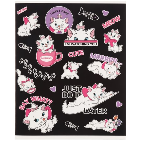 Notebook 48 sheets in a cage, cardboard cover, cats aristocrats-2