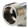 STOUT SFT-0010-000034, 3/4 ", external/external thread, nickelled brass