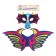 Carnival set of dragon, mask, wings