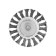 Metal brush for a tundra drill, with a hairpin, twisted wire, flat, 100 mm