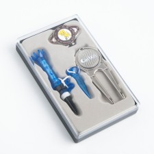 Gift set PGM 3 in 1: keychain, fork-marker, ball stand
