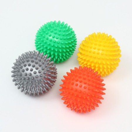 Toy "Massage ball", plastric, mix of flowers, 9 cm-3