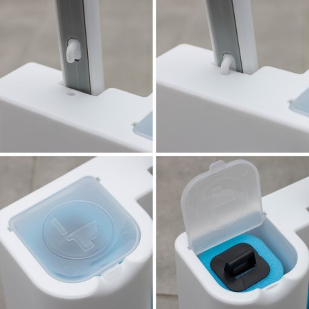 Contactly scorch with a detergent for the nano toilet, 10 interchangeable nozzles-15