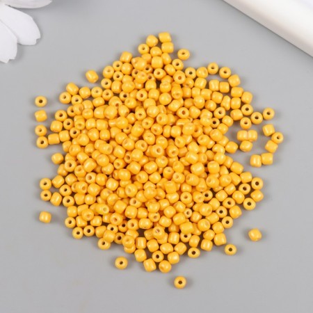 Glass beads 6/0 "yellow" bright 450 gr-1