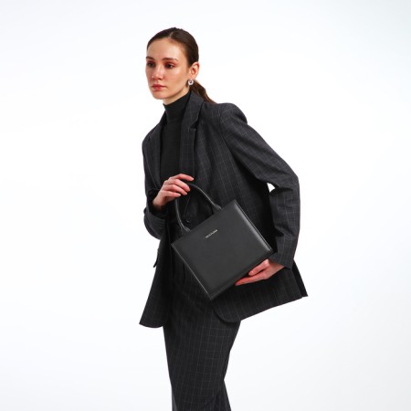 Female bag Textura, tout, medium size, color gray-8