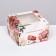 Box for 4 cupcakes with a window, "the most beautiful", 16 x 16 x 10 cm