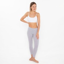 Female leggings elongated, color gray melange, size 56