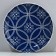 Ceramic plate "Morocco", 22.5 cm, blue color