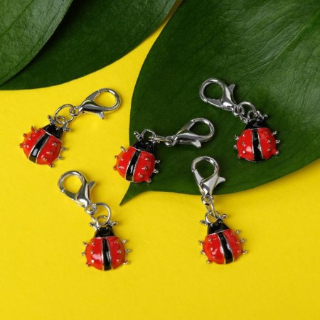 Charmik "God's cow", the color is red-black in silver-1