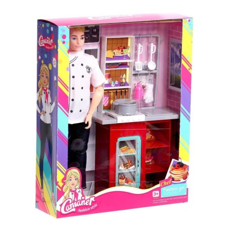 Model doll Shipwide "Cook" with furniture and accessories-1