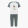 Women's set "Wake Up" (T-shirt/Bridges), the color is gray-green, size 52