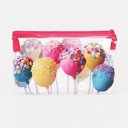 Cosmetic bag-penete on zipper, PVC, colorful color-1